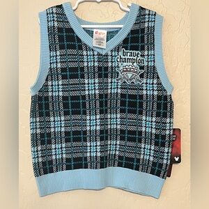 NWT DISNEY Girls Descendants The Rise of Red Champion Sweater Vest,Size 10/12(L)